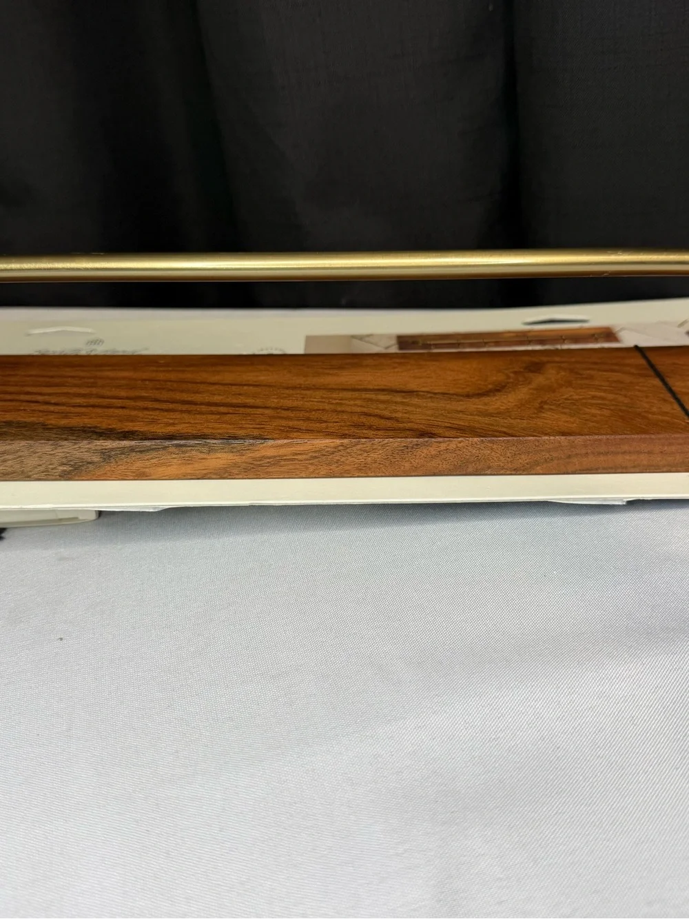 Hearth & Hand Brass & Wood Rail with Rail Clips 15” - NWT